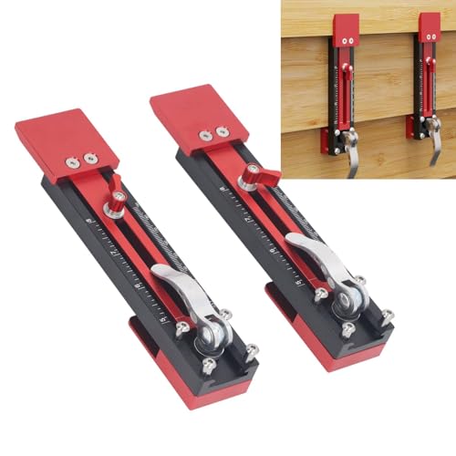 2PCS Adjustable Cladding Gauge Tool, Aluminium Alloy Siding Mounting Gauge with Clear Scale