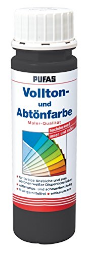 Pufas Vollton- und Abtönfarbe Oxidschwarz 0,25L