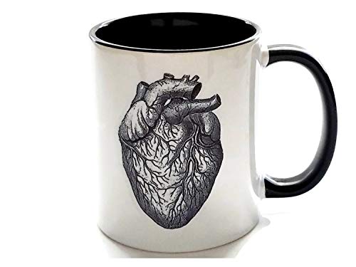 Taza de cerámica anatómica para café 11 oz miniatura 1
