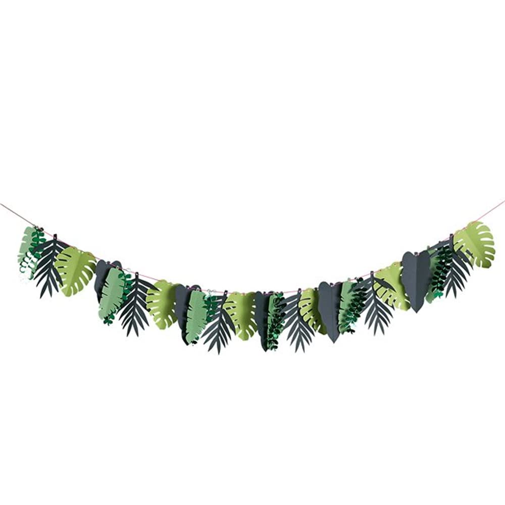 Club Green Green Club Tropical Leaf Garland, 17.3 X 0.3 X 25 Cm