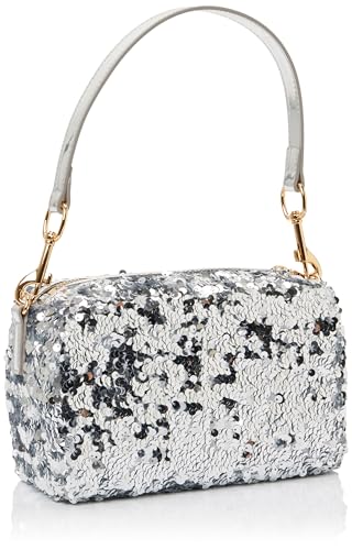 Love Moschino BORSA PAILETTES+TPU ARGENTO
