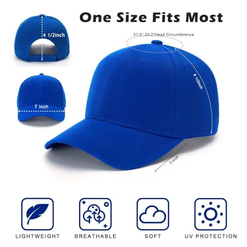 Image of Wholesale 20-Pack Solid Baseball Caps - DIY, Breathable, Adjustable Fit