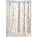 Produktbild iDesign Isla Floral Duschvorhang, großer Badewannenvorhang aus Polyester, beige