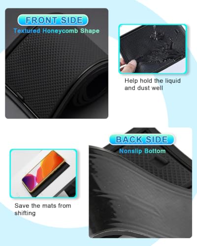 Image of CDEFG 14Pcs for 2026 Mazda CX-5 Door Slot Mats Cup Holder CX5 Accessory | 2026 Mazda CX-5 (S /Select /Preferred /Premium /Premium Plus), Door Slot Coverage Console Insert Pocket Rubber Set