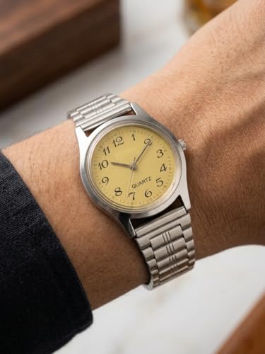 Image of PANJATAN Women's Classic Quartz Watch - Uniques - Stainless Steel Silver Chain - Stylish Ladies Analog Wrist Watch (30mm)