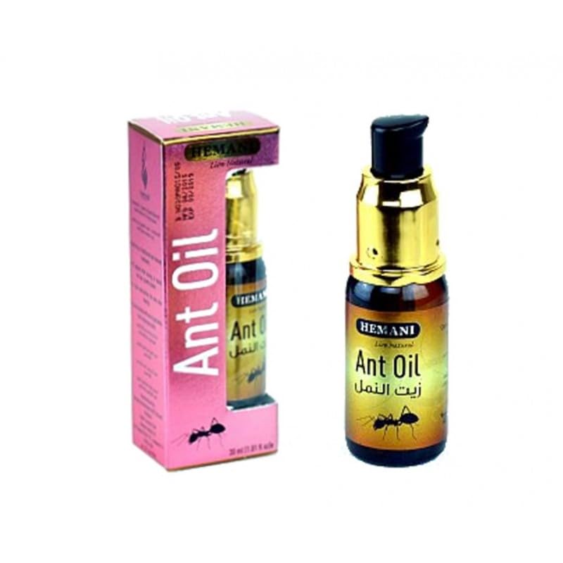 Aceite de hormiga Hemani natural – Reducción de pelo anti crecimiento e hidratación después de la depilación