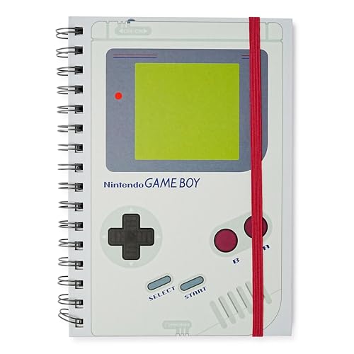 Pyramid America Nintendo Gameboy Spiral Notebook With Elastic Closure