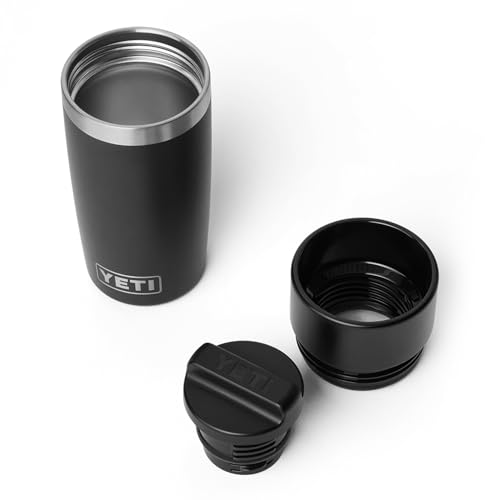Image of YETI Rambler 12 oz Travel Bottle, Stainless Steel, Vacuum Insulated with Leakproof Commuter Cap, Black