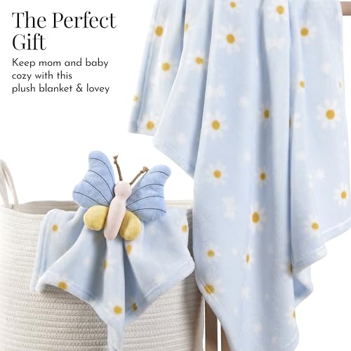 Image of Evolur Secret Garden 2 Piece Gift Set, Includes Blanket with Lovey, Warm and Cozy Baby Blanket, Machine Washable, Soft and Charming Lovey