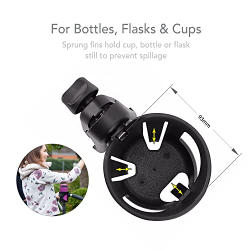 LittleLife Buggy Cup Holder - Porte-Gobelet Pour Poussette, Fixation Robuste Et Polyvalente