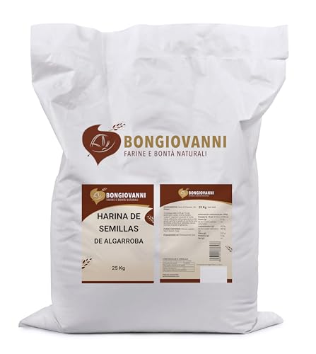Bongiovanni Farine e Bonta' Naturali Harina de Semillas de Algarroba 25Kg sin Gluten 25000 g