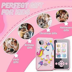 1 pcs Plastic Kids Smartphone Toy Bumper with Mp3 Music Player- Dual Camera for Selfies- in Built Games 2.4" Screen 8Mp Camera Toys for Boys & Girls - Multi Colours 1