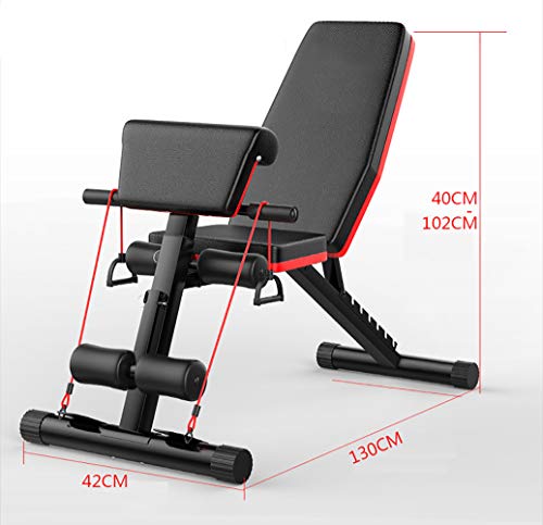 Banc De Musculation Sports,Banc De Musculation Simple Exercise Utility pour Tubes Droits Inclinés/déclinants Et Plats à Exercice Pliant Multi-Bench-Roman(Version Basse) – Image 6