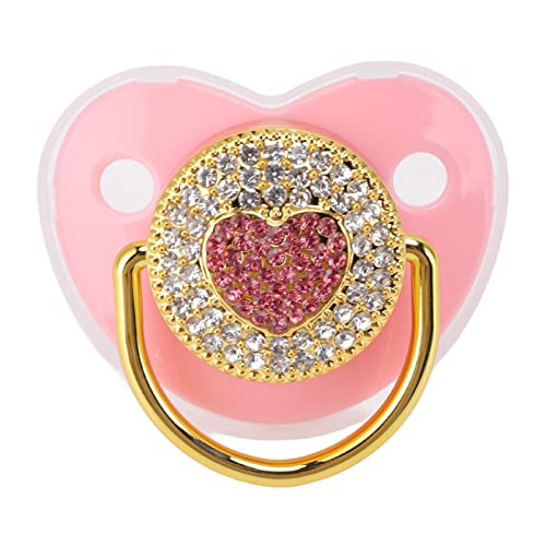 Heart Shape Baby Pacifier, Dummy Soother Soft Baby Nipple for Infant ()