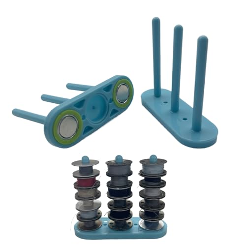 Image of 2Pass The stable and easy to change sewing machine bobbin holder is the perfect solution to your bobbin problems, blue