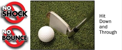 Big Moss Golf True Launch Plus Hitting Mat 5' x 5' for Indoor Simulator Practice Bay