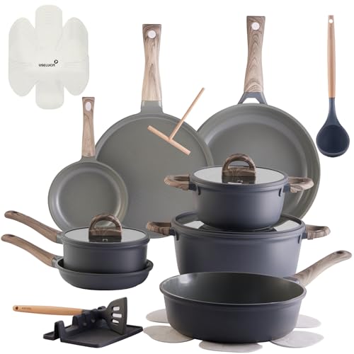 22Pcs Ceramic Granite Cookware Set