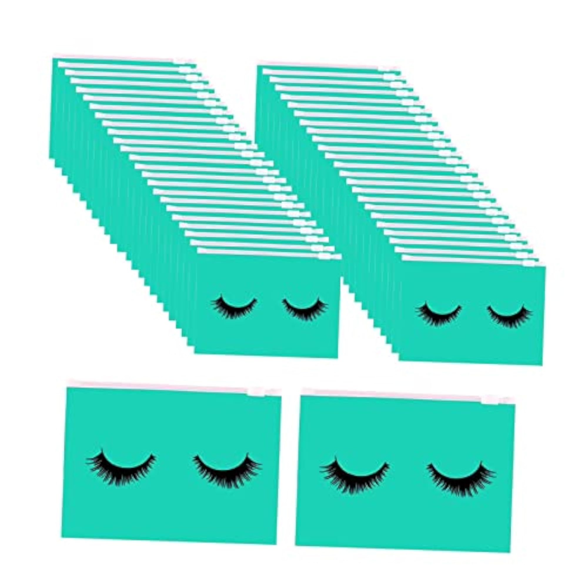 Multipurpose 50Pcs Eyelash Bags with Zipper
