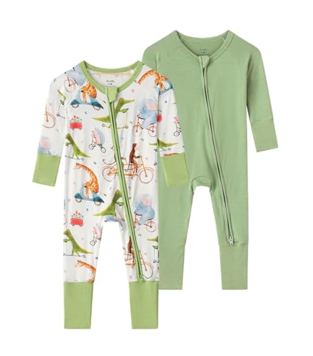 Image of SUZEL Baby Viscose from Bamboo Footless Pajamas Boys Girls Zippy Pjs Sleep 'N Play Romper - 0-24 Months