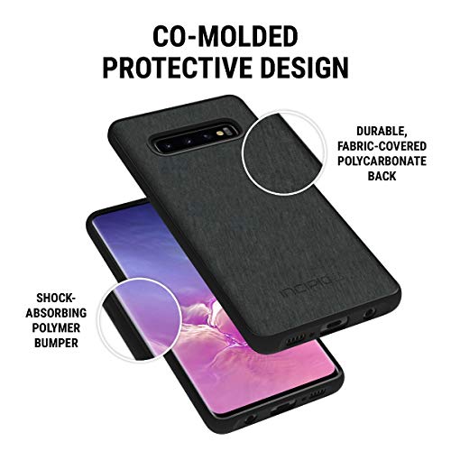 Incipio Holden Slim Stylish Case For Samsung Galaxy S10+ With Premium Fabric And Raised Bumper - Gray #TOP5
