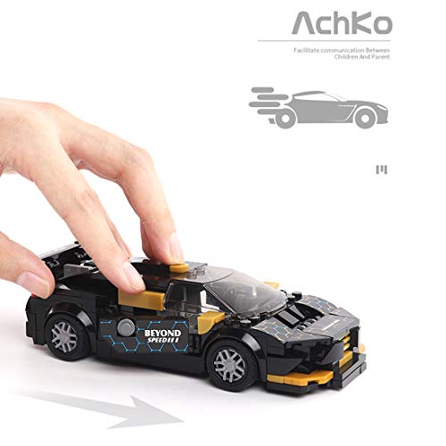 ZCXX Technik Sportwagen Modell Bauset, 285 Teile Rennwagen Bausteine MOC Auto Klemmbausteine Kompatibel mit Lego Technic – Bild 8