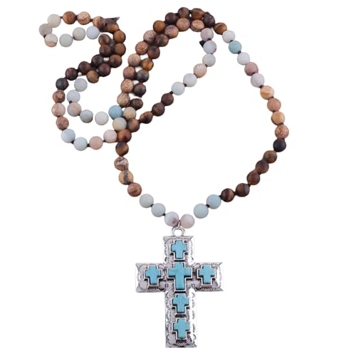 Collier bohème en argent et pierres naturelles idéal pour sublimer vos looks d'été