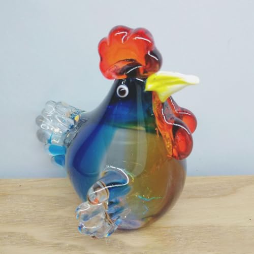 Coq en verre indéformable statuette robuste décoration intérieure durable