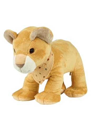 Grand doudou XL lion peluche bébé Sterntaler jaune pour jouer