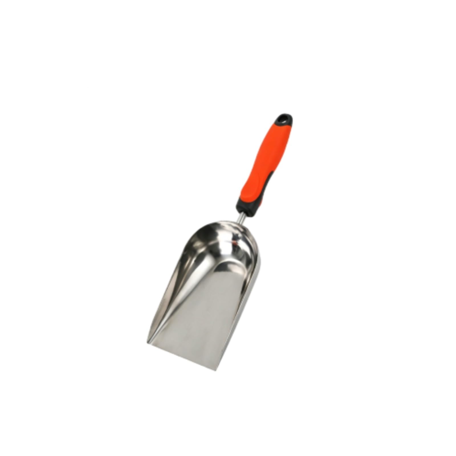 Stainless Steel Potting Scoop with Ash Wood Handle for Soil and Compost