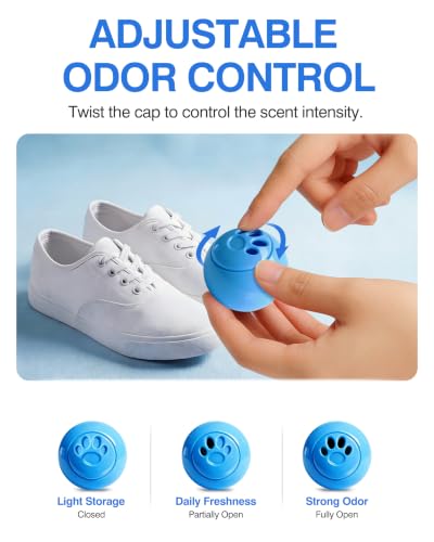 Shoe Deodorizer Balls, 10 Pack Odor Eliminator for Shoes, Sneakers, Boots, Gym Bags and Lockers - image 3