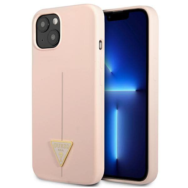 Guess GUHCP13MSLTGP Coque Rigide en Silicone Coque de Protection pour iPhone 13