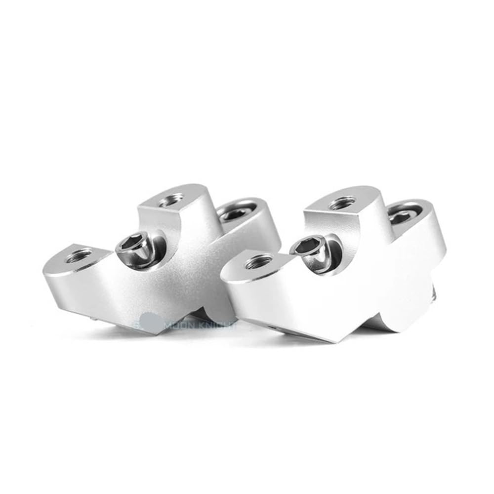 Rehausse guidon moto 22 mm pontet extension NC700X NC750X argent