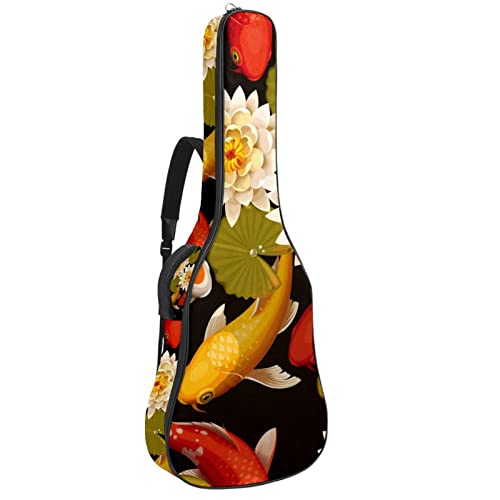 Housse étanche pour guitare acoustique avec double bandoulière et poche Motif floral, Multicolore 05, 42.9×16.9×4.7 in… - Les Beatles, Paul McCartney, John Lennon, RIngo Starr, George Harrison Housse étanche pour guitare acoustique avec double bandoulière et poche Motif floral, Multicolore 05, 42.9x16.9x4.7 in…