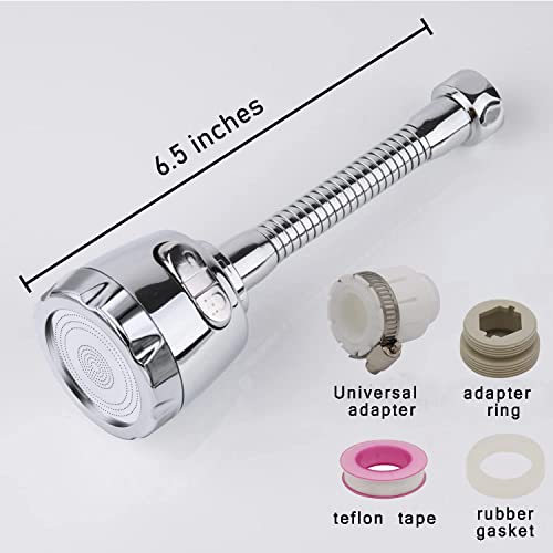 Faucet Extender Jaywayne Kitchen Faucet Sprayer Attachment Movable 360° Rotatable Anti -Splash Water Saving Tap Faucet Extender With Universal Adapter Set Kitchen Sink Accessories Tools #TOP1