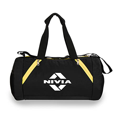Image of Nivia Beast Polyester Unisex Gym Bag - Shoulder Bag for Men & Women With Separate Shoes Compartment, Carry Accessories, Fitness, Sports & Travel Kit