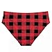 Red Plaid Women's Cute Buffalo Plaid Seamless Comfy Underwear Panties Checkered Hipster