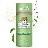 Kelebs Dog Dry Shampoo for Smelly Dogs | Waterless Dry Dog Shampoo Powder | Anti Itch Shampoo for Dogs | Skin Ear & Paw | Tea Tree Oil | Talc Free with Organic White Clay Vegan | No Plastic