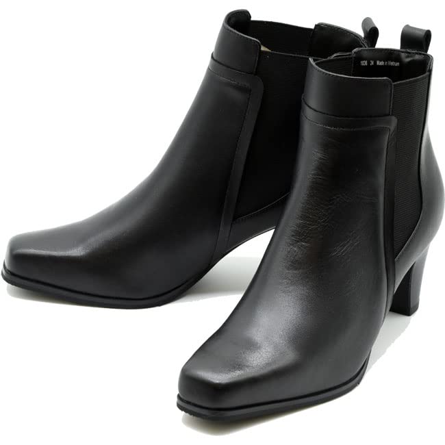 ユキコ キミジマ Yukiko Kimijima サイドゴアブーツ ショートブーツ レディース 本革 レザー ブラック 黒 22.5-24.5 8342 Amazon | ユキコ キミジマ Yukiko Kimijima サイドゴアブーツ ショート