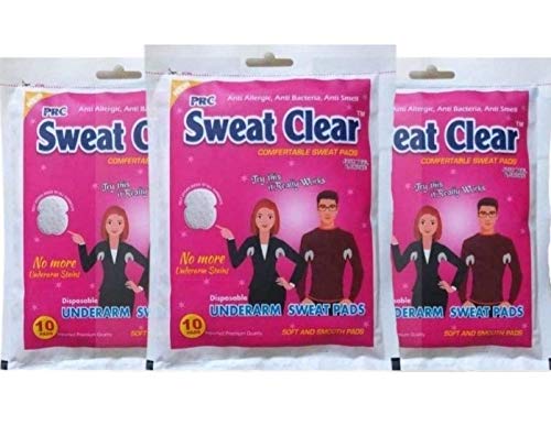 Vinbila® A J Sweat Clear 5 Layers Protection Underarm Sweat Soft Stay Confident Longer Arm Pads For Unisex Leak Proof Sweat Pads One Size Fits All (10 Pads = 1 Pack) (White, 30 Pads) (B08ZLQ91NP) Amazon Price History, Amazon Price Tracker