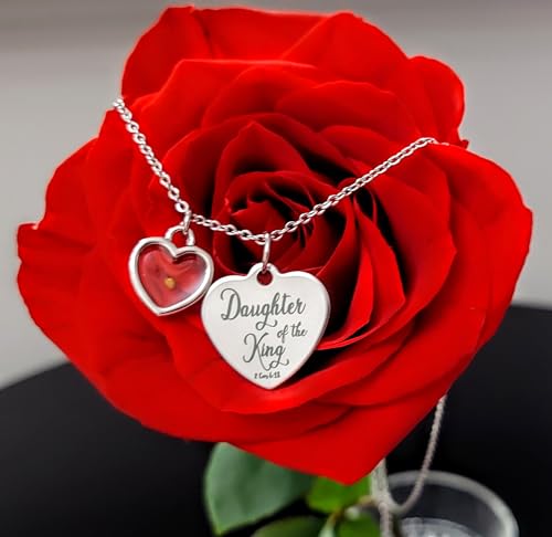 HOPE INSPIRED Real Mustard Seed Necklace Heart Faith Necklace for Women Christian Gifts3