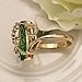 925 Sterling Silver Ring for Women Dragonfly Olive Green Ring Olive Cubic Zirconia Crystal Dragonfly Ring,14K Yellow Gold Dainty Eye Shape Green Gemstone Cocktail Party Statement Ring for Women (7)