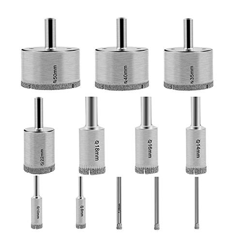 Brocas de diamante para herramientas y cerámica, 12 piezas miniatura 2
