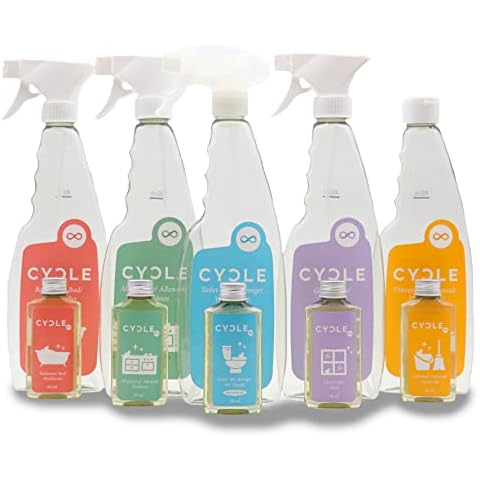 CYCLE 5x500ml Bio Putzmittel Set Haushalt/Umweltschonender Allzweckreiniger Bio/Reinigungsmittel Starterpaket Cover