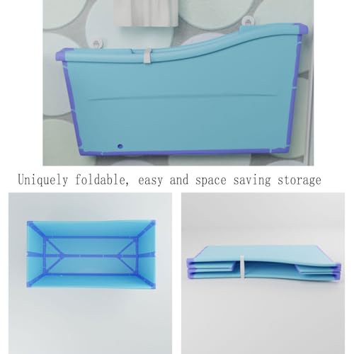 Bañera plegable portátil rectangular para adultos en casa 8