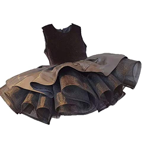 Flower Girls Vintage Dresses Toddler Princess Tutu Tulle Wedding Birthday Party Dress2