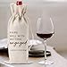 FBCCZEY Engaged Gifts, Engagement Gifts for Couples Her, Engagement Party Decorations Gifts for Engaged Couple Wine Bag, Pairs Well with Getting Engaged Wine Bottle Bag