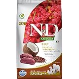 N&D キヌア ドッグフード スキン＆コート（皮膚被毛健康サポート） ベニソン（ココナッツ入り）成犬用 2.5㎏ 全犬種用 ファルミナ 人工保存料無添加
