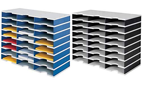 Preisvergleich Produktbild styro Grundeinheit styrodoc trio, 24 Fächer, schwarz grau