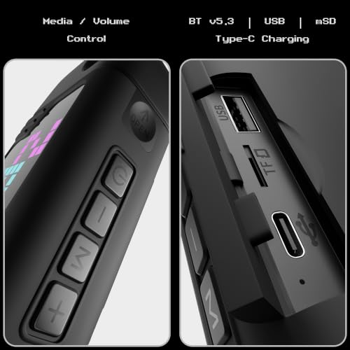 Image of Zebronics Music Bomb X50 Bluetooth Speaker, 20W RMS, Up to 7h Playback, 4000mAh, Dual Wireless Mics + Holder, Karaoke & Voice Changer, 17 Animations LED Pixel Display, BT v5.3, TWS, Type-C (Black)