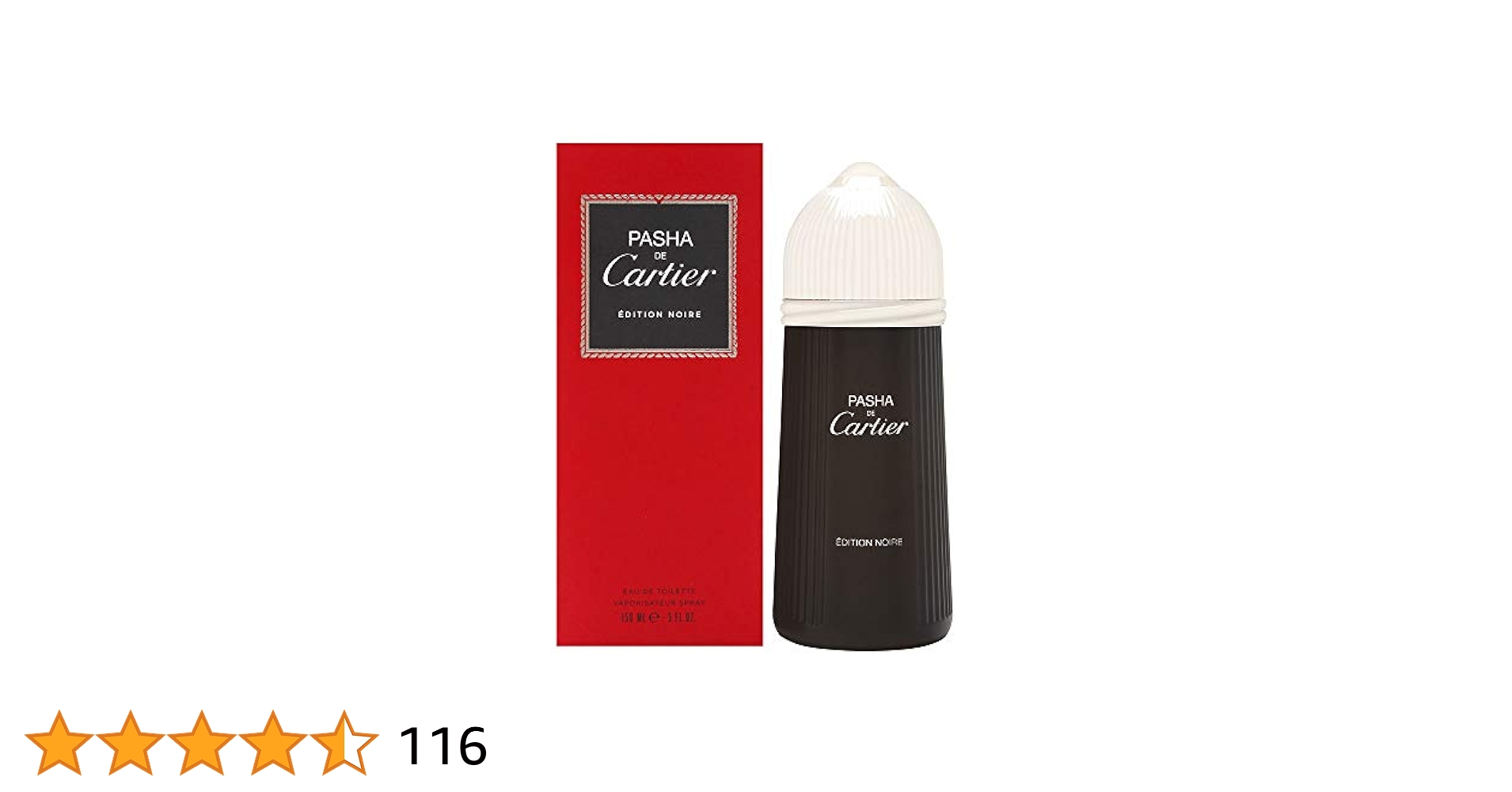 Cartier Pasha De Cartier Edition Noire EDT Spray Men 5 oz
